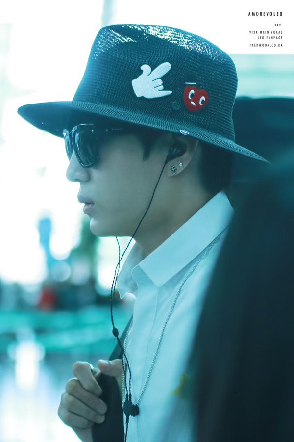 korea korean kpop idol boy band group vixx fedora fashion leo mesh hat casual outfit airport looks style for guys kpopstuff