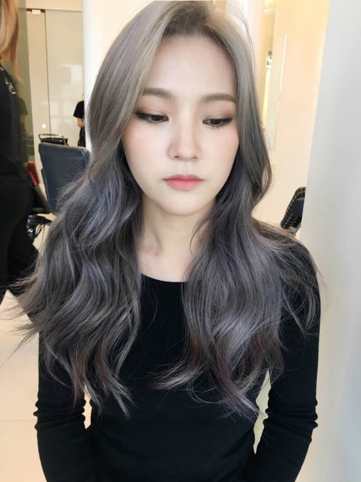 lavender ash brown  hair  dye color 2022 trending popular 