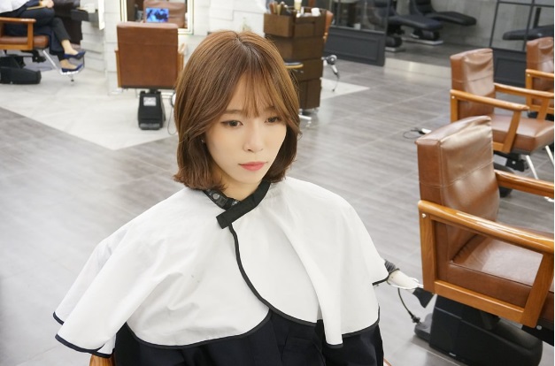 Hot Style Short C Curl Perm With See Through Bangs Kpop