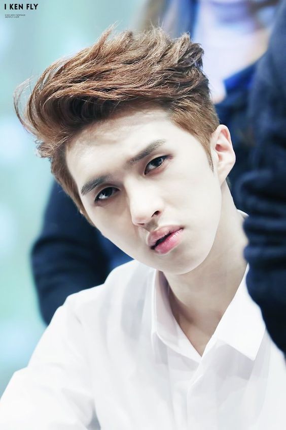 VIXX KEN'S TWO BLOCK HAIRCUT - Kpop Korean Hair and Style (564 x 650 Pixel)