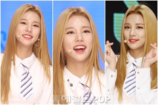 Korea Korean Kpop Idol Girl Group Band Laboum Solbin S Blonde Hair